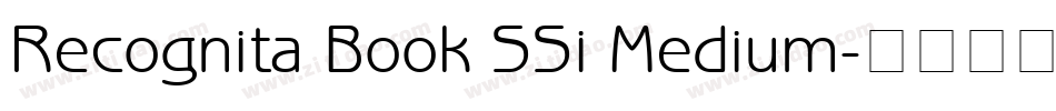 Recognita Book SSi Medium字体转换